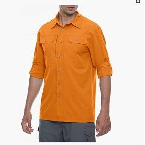 Little Donkey Andy Men's Stretch Quick Dry UPF50+ Long Sleeve Shirt, SMALL